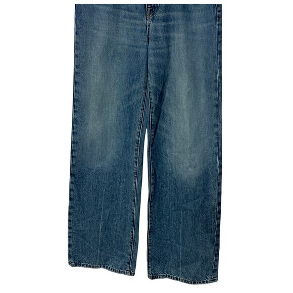 FRAME WOMENS SIZE 28 LE JANE HIGH RISE WIDE LEG VARSITY BLUES NEW - Picture 9 of 14